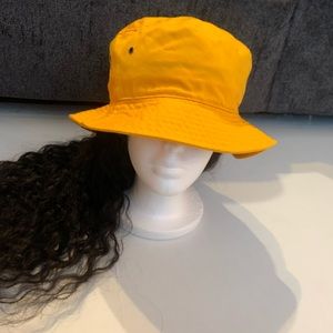 Orange bucket hat
